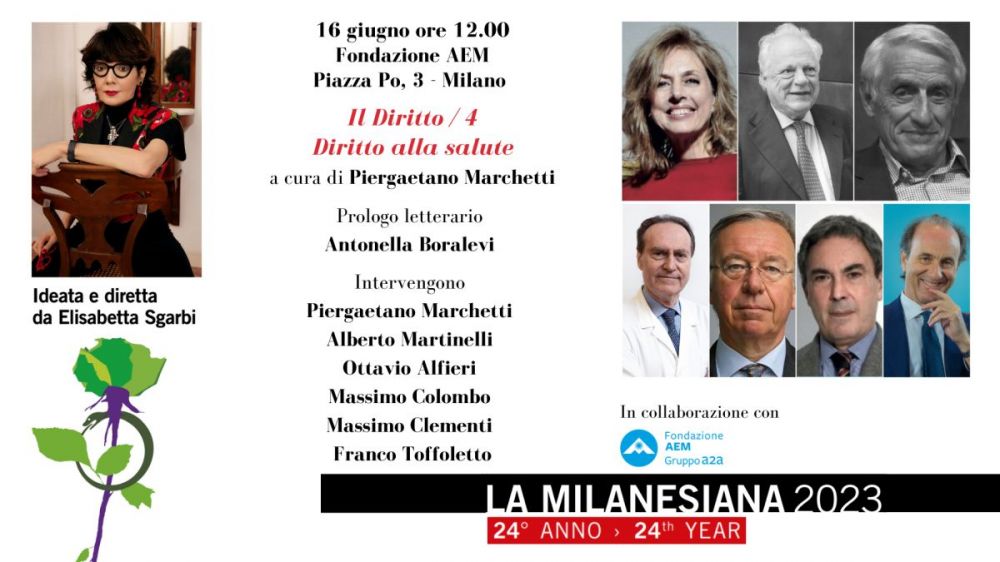 Il 13, 14, 15 e 16 giugno a Milano quattro appuntamenti de LA MILANESIANA dedicati al DIRITTO a cura di PIERGAETANO MARCHETTI