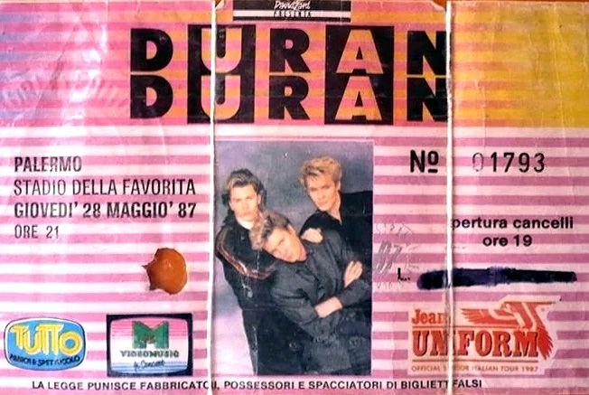 Memoria per Quando il concerto dei Duran Duran parlò rosanero...