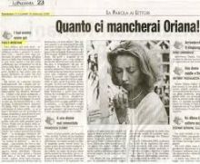 img - Oriana Fallaci, ostinata ricerca della verità