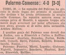 img - Il Como dalle origini alle prime sfide col Palermo