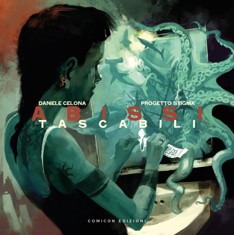 Domani esce il nuovo disco a fumetti "Abissi Tascabili" di DANIELE CELONA: 10 storie per 10 canzoni. 