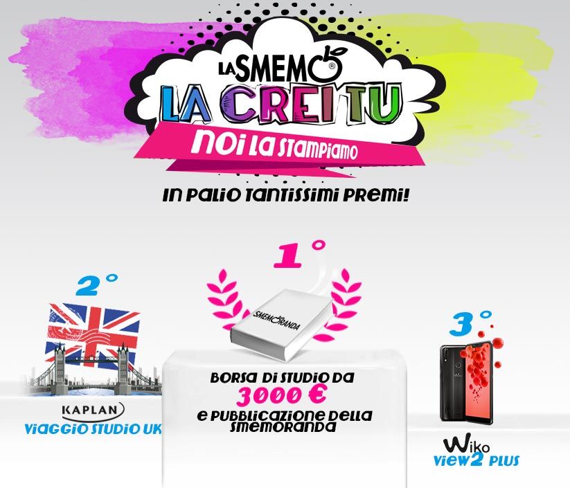 Un nuovo sito per SMEMORANDA che festeggia con il concorso “La Smemo la crei tu”!