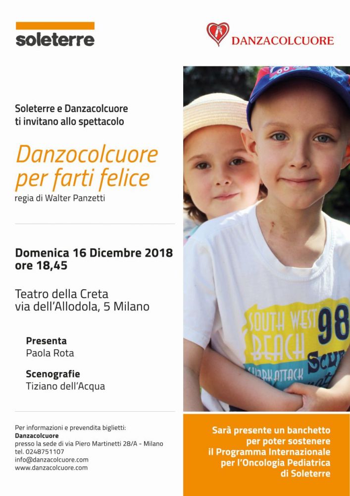 SOLETERRE e DANZACOLCUORE tornano con lo spettacolo "Danzocolcuore per farti felice"