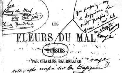 I FIORI DEL MALE DI BAUDELAIRE DATI ALLE STAMPE IN UNA ROVENTE ESTATE DI 161 ANNI FA