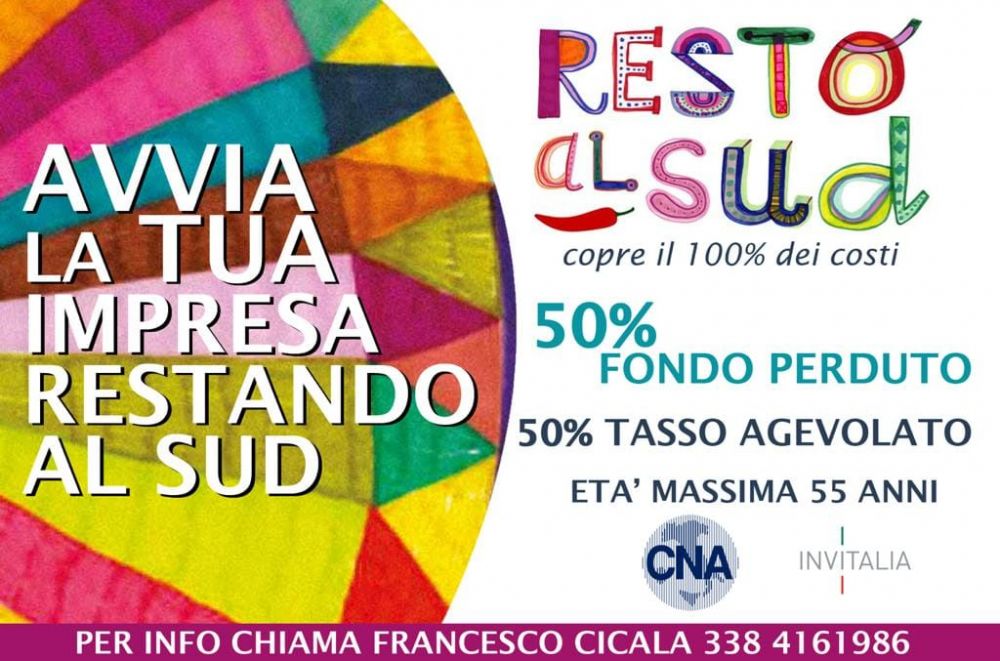 CNA TRAPANI - RESTO AL SUD: L’IMPRENDITORIA NEL MEZZOGIORNO