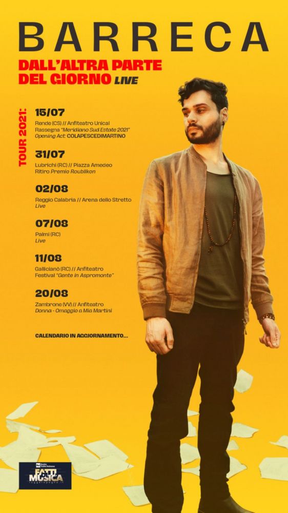 BARRECA - “DALL’ALTRA PARTE DEL GIORNO TOUR”