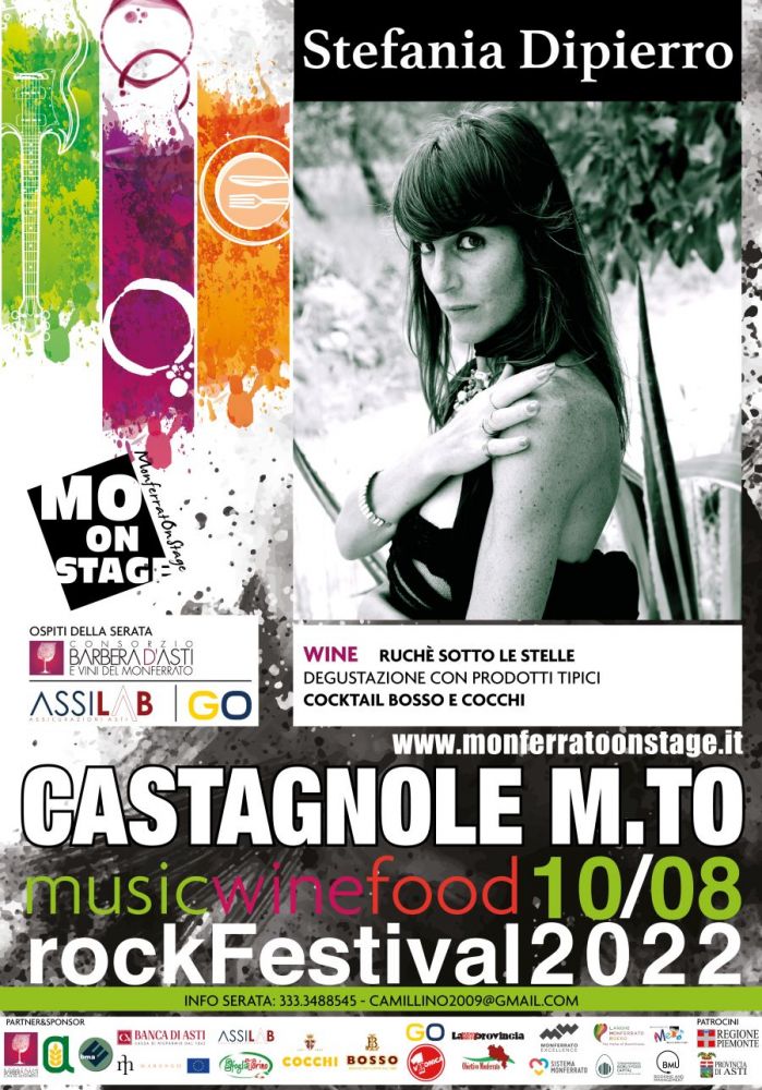 Prosegue il MONFERRATO ON STAGE: prossimo appuntamento mercoledì 10 agosto a CASTAGNOLE MONFERRATO (AT).