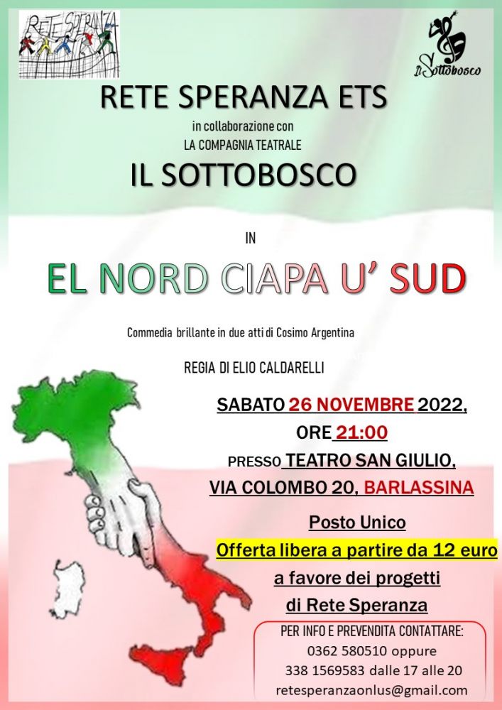 EL NORD CIAPA SUD - IL TEATRO AIUTA PROGETTI UMANITARI