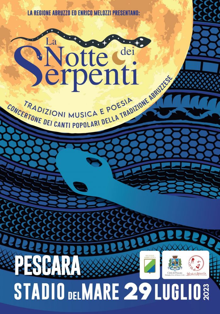 AMBROGIO SPARAGNA si aggiunge alla line up de LA NOTTE DEI SERPENTI, il concertone ideato e diretto dal Maestro ENRICO MELOZZI che si tiene sabato 29 luglio allo Stadio del Mare di Pescara