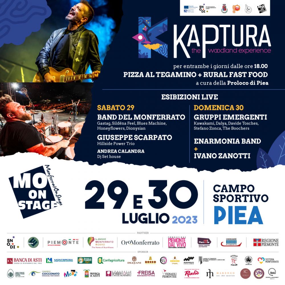 Prosegue l'8ª edizione del MONFERRATO ON STAGE, la rassegna itinerante che unisce enogastronomia e musica per far conoscere sempre più il Monferrato