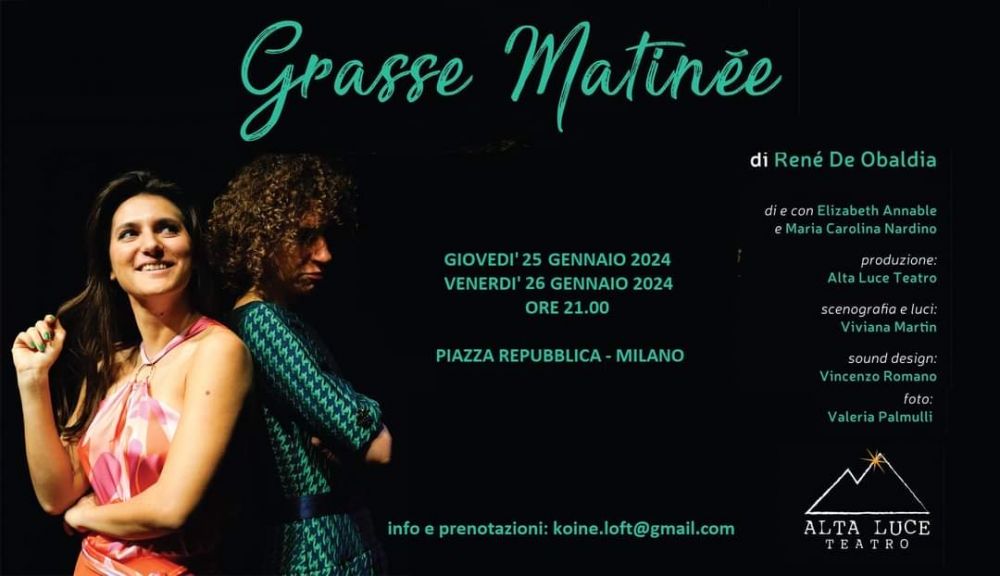 “GRASSE MATINÉE” - DIALOGHI TRA DEFUNTE