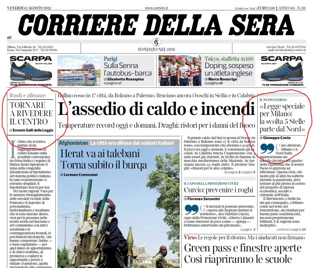 CORRIERE E GAZZETTA - CHE FIGURA!