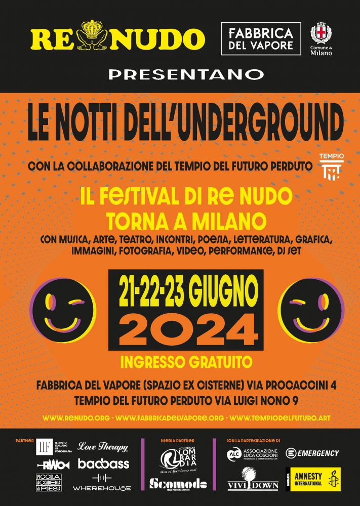 NUOVO FESTIVAL DI RE NUDO - LE NOTTI DELL’UNDERGROUND