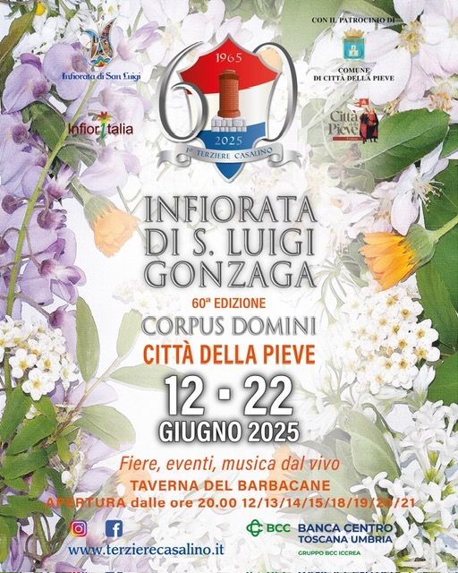 L’Infiorata di Città della Pieve, colori e sapori 