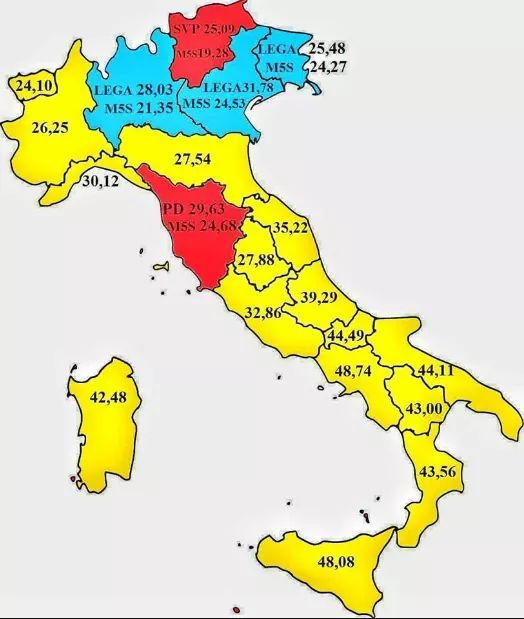 LA POLITICA DIVIDE L’ITALIA